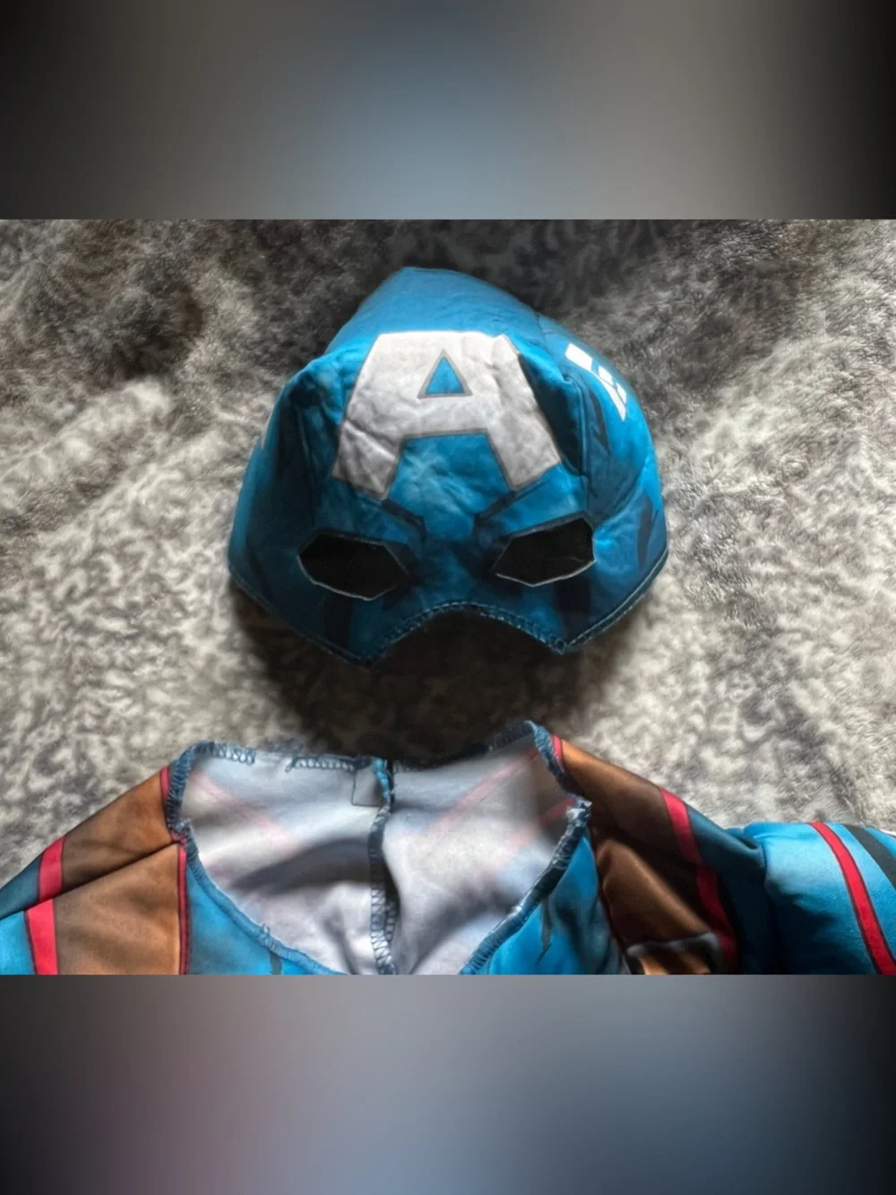 Kids Captain America Superhero Costume with Mask - Picture 3 of 8